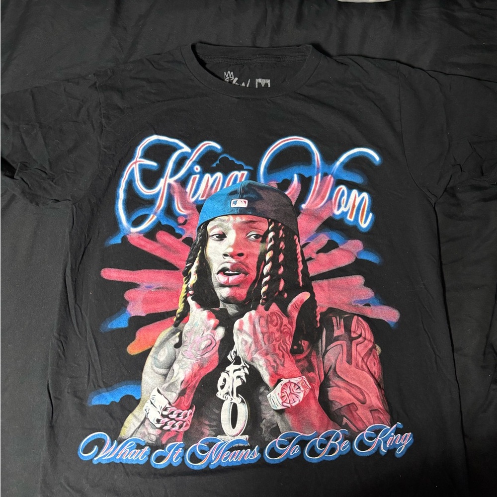 Black Graphic T-Shirt with Colorful Design